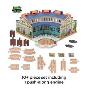 10+ Piece Set Including 1 Push-Along Engine