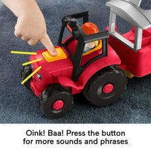 Oink! Baa! Press the button for more sounds and phrases