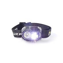 LuxPro Ultra Bright LED Headlamp LP347V2 showing white flood light