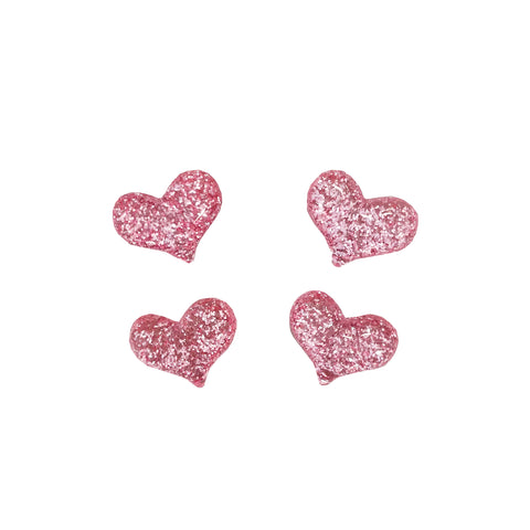 Pink heart buttons