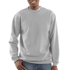 Heather Gray Men's Midweight Crewneck Sweatshirt K124-HGY