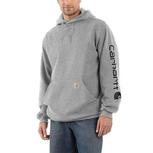 heather gray, Men's Big and Tall Midweight Logo Hoodie K288