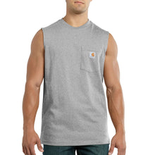 Heather gray sleeveless t-shirt