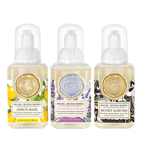Set of Three Mini Foaming Hand Soap FOAMS