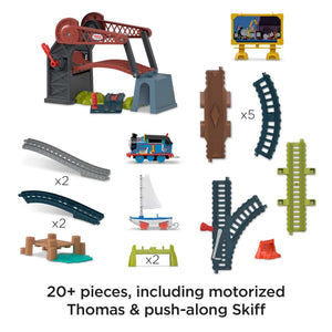 20+ Pieces, Including Motorized Thomas & Push-Along Skiff