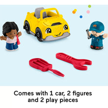 Comes with 1 car, 2 figures and 2 play pieces
