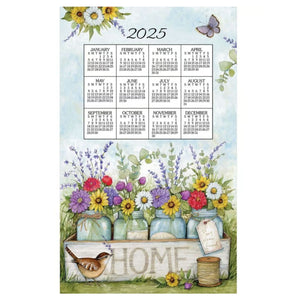 2025 Home Floral Calendar Towels