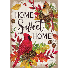 Fall & Winter Garden Flags home sweet home