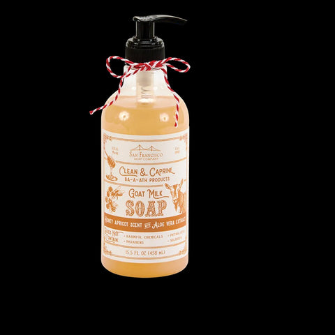 San Francisco Soap Company Clean & Caprine Goat Milk Hand Soap Honey Apricot scent