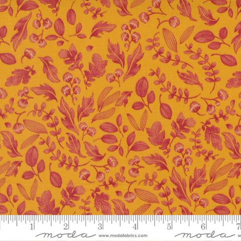 Wild Blossoms Collection Leafy World Cotton Fabric 48736 honeycomb
