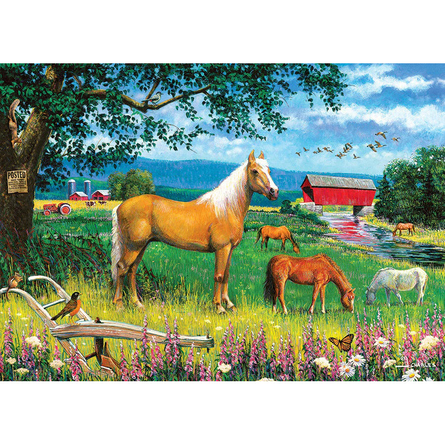 Horses in the Field 35-Piece Tray Puzzle 58905