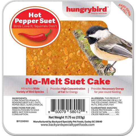 Hungrybird Hot Pepper No-Melt Suet Cake