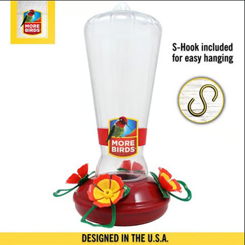 Hummingbird 25 oz Plastic Nectar Bird Feeder 65064