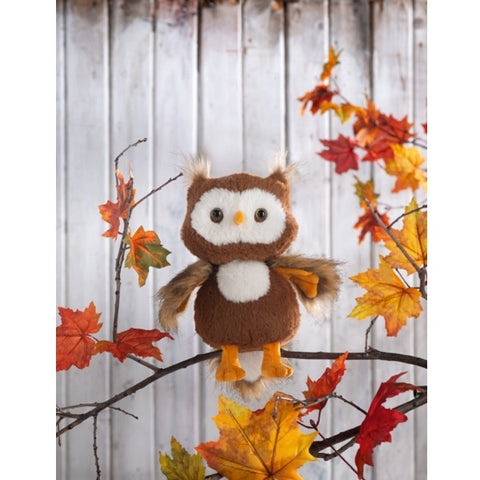 Autumn Hoot Owl Plush Toy HW10828