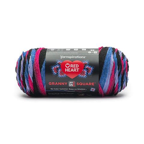 All in One Granny Square Yarn E310 hyper violet