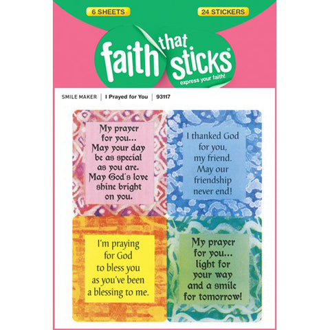 I prayed for you stickers
