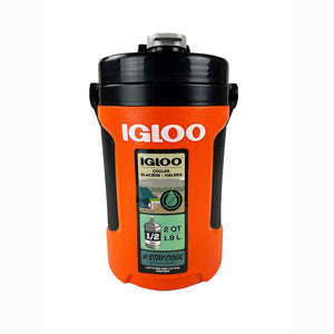 Igloo Latitude Pro half gallon beverage cooler in citrus orange