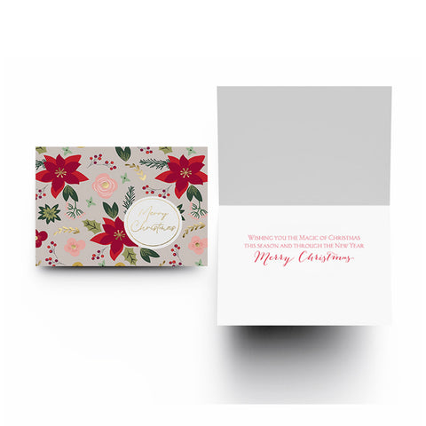 inside, Christmas Blooms Boxed Christmas Cards 1004000