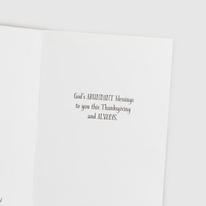 Inside of card Thanksgiving 