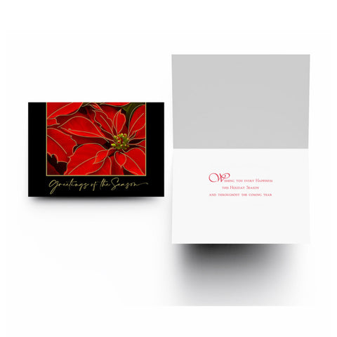 inside, Poinsettia Promise Boxed Christmas Cards 1003400