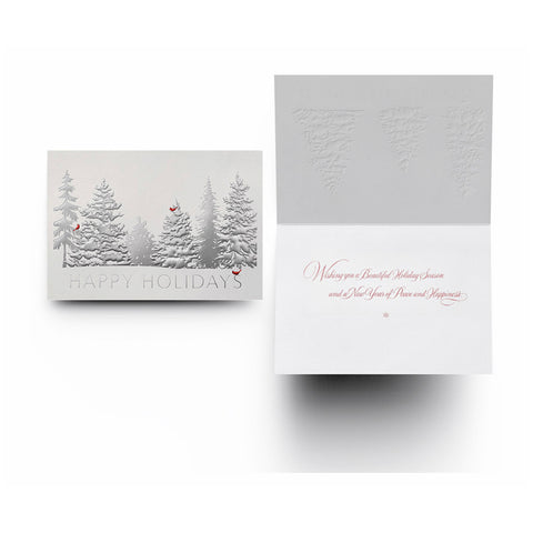 inside, Scarlet Visitors Boxed Christmas Cards 1003000
