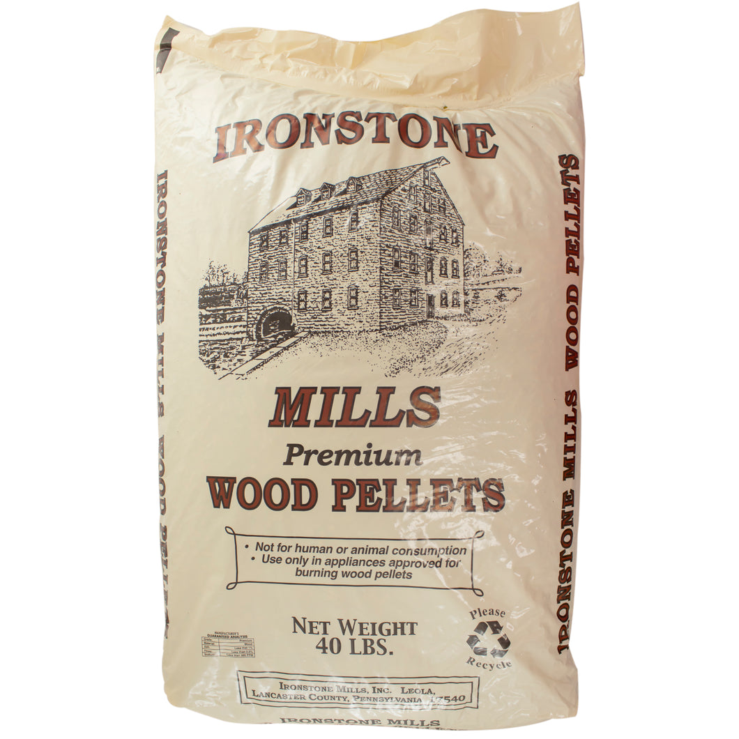 Wood pellets in bag