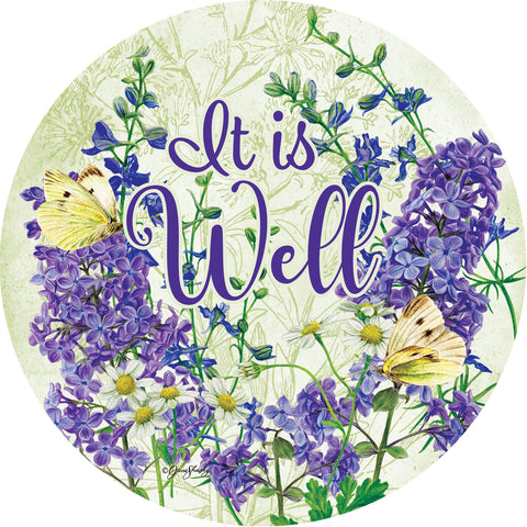Custom Decor accent magnet showing it is well