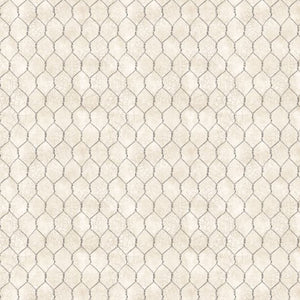 Proud Rooster Collection Chicken Wire Cotton Fabric ivory