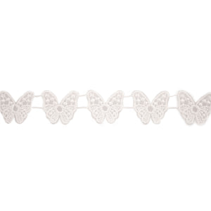 Ivory butterfly lace