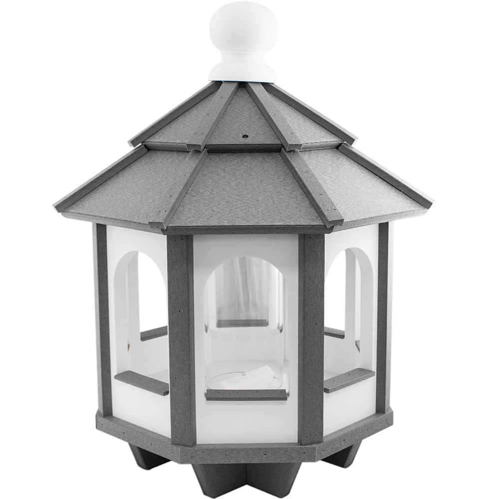 Gray Bird Feeder