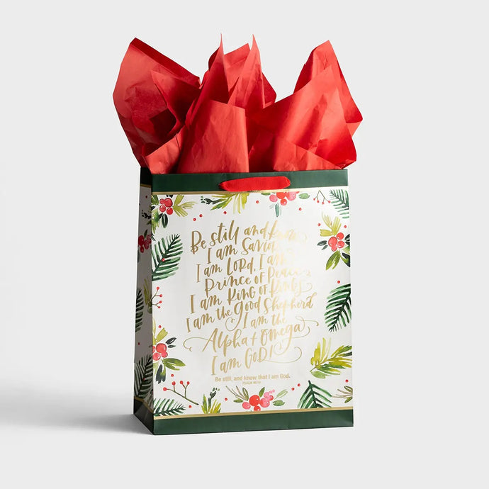 Be Still Christmas Gift Bag J0730