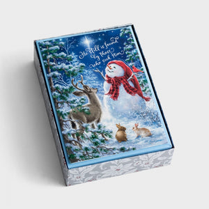 Snowman Gazer And Friends Christmas Boxed Cards J3372