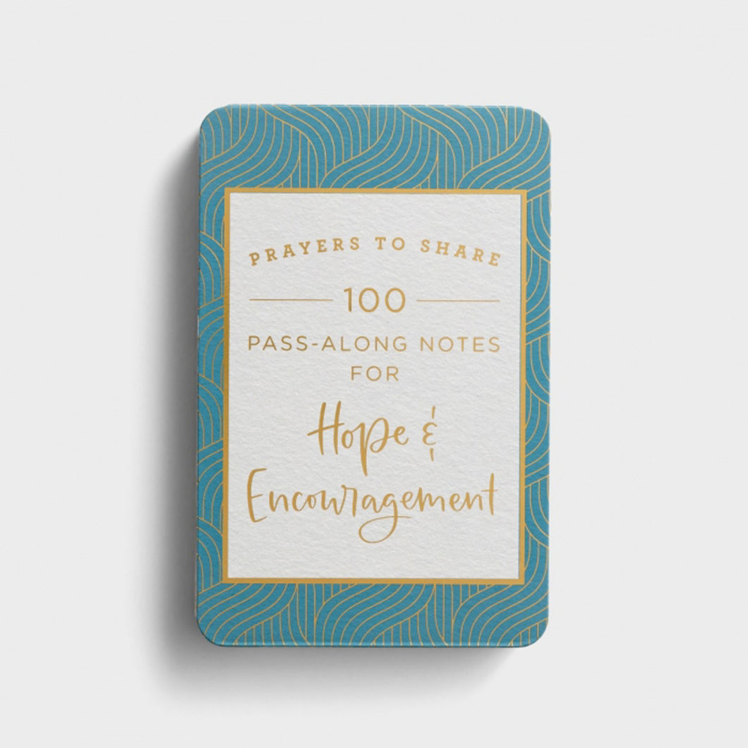 100 Pass-Along Notes For Hope & Encouragement Front Cover