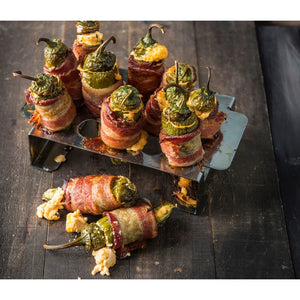 Traeger Smoked Jalapeno Popper Tray in use