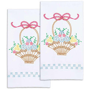 Basket of Flowers Decorative Hand Towels 320-121
