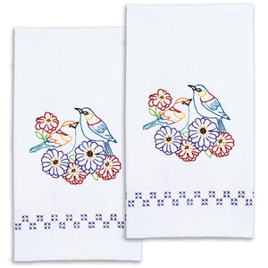 2 Birds 17 x 28 in. Decorative Hand Towels 320-752