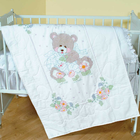 Bear & Bunny Crib Quilt Top 406043
