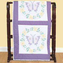 Cross-Stitch Butterfly 18-Inch Quilts Blocks 732-347
