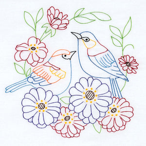 2 Birds 18 in. Quilt Blocks 732-752 A