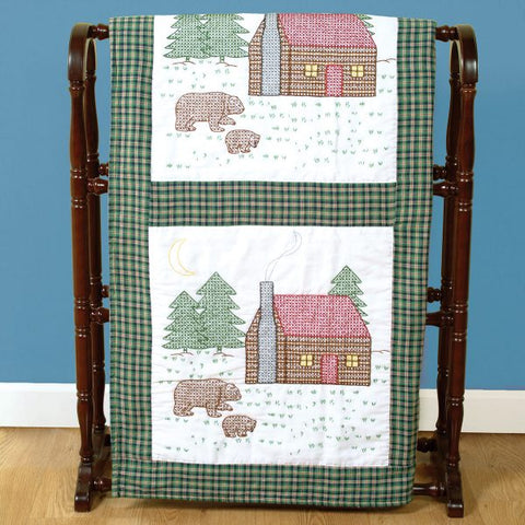 Cabin & Bears 18-Inch Quilt Blocks 732-316