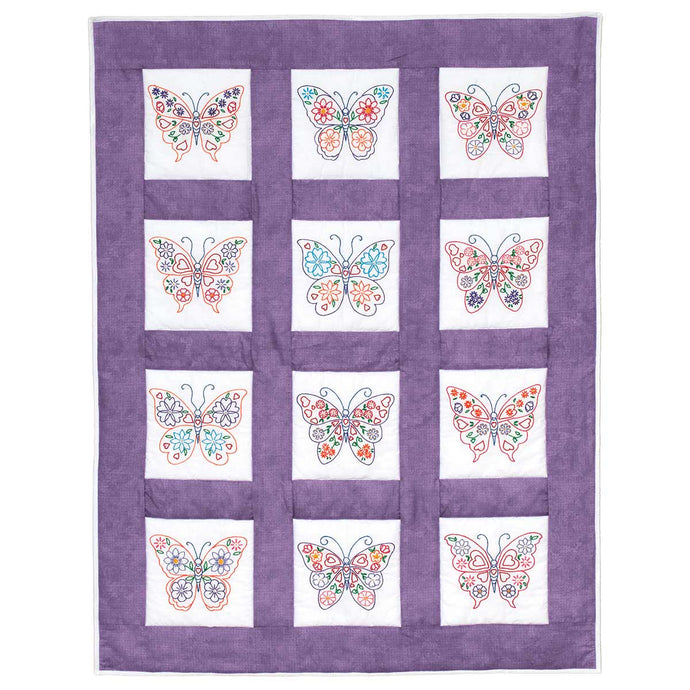 Butterflies 9-Inch Theme Quilt Blocks 737-729