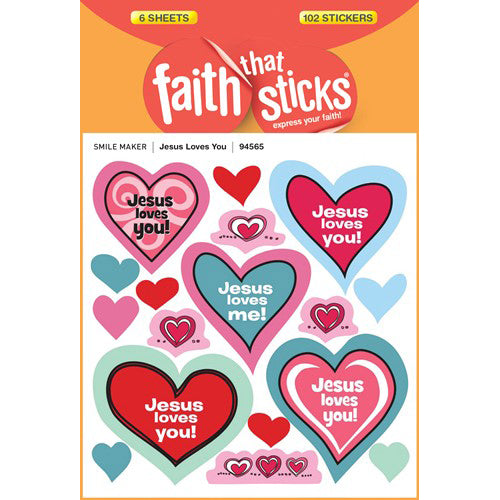 Faith That Sticks Jesus Loves You Stickers 94565 – Good's Store Online