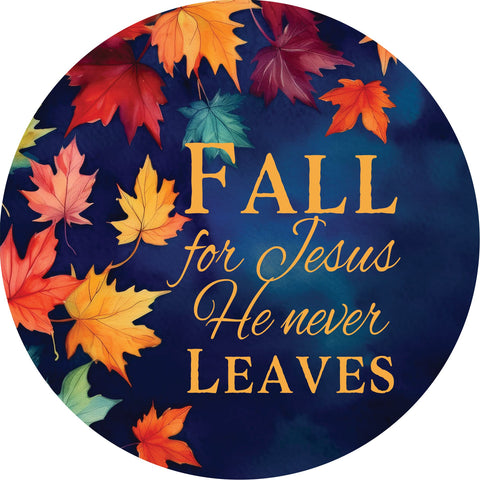Jesus never leaves suncatcher