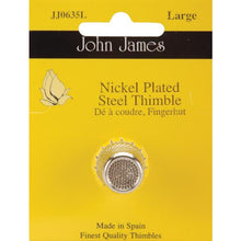 Quilter's Top Nickle Plated Thimble JJ0635L