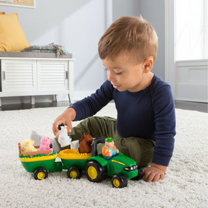 Child playing with set