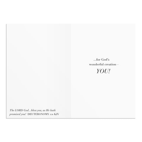 Inside of joyful card