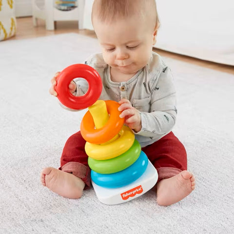 Rock-A-Stack Ring Stacking Toy With Roly-Poly Base For Infants GKW58