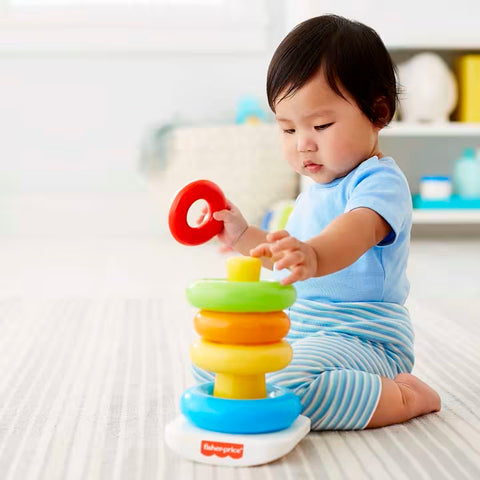 Rock-A-Stack Ring Stacking Toy With Roly-Poly Base For Infants GKW58