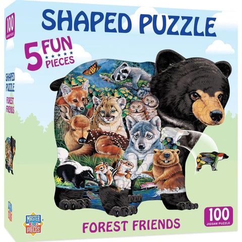 Forest Friends - 100 Piece Shaped Jigsaw Puzzle 11706.01