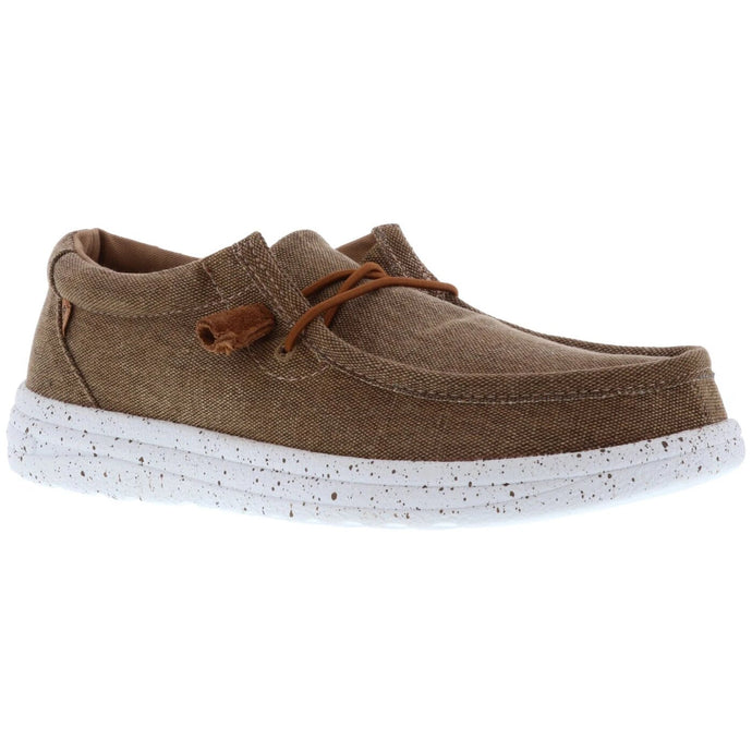 Khaki canvas shoe